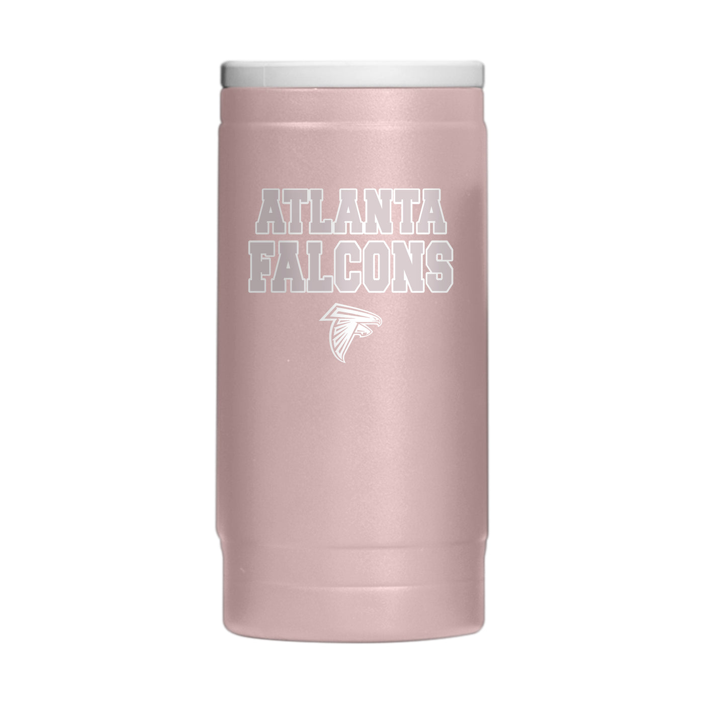 Atlanta Falcons  Stencil Powder Coat Slim Can Coolie