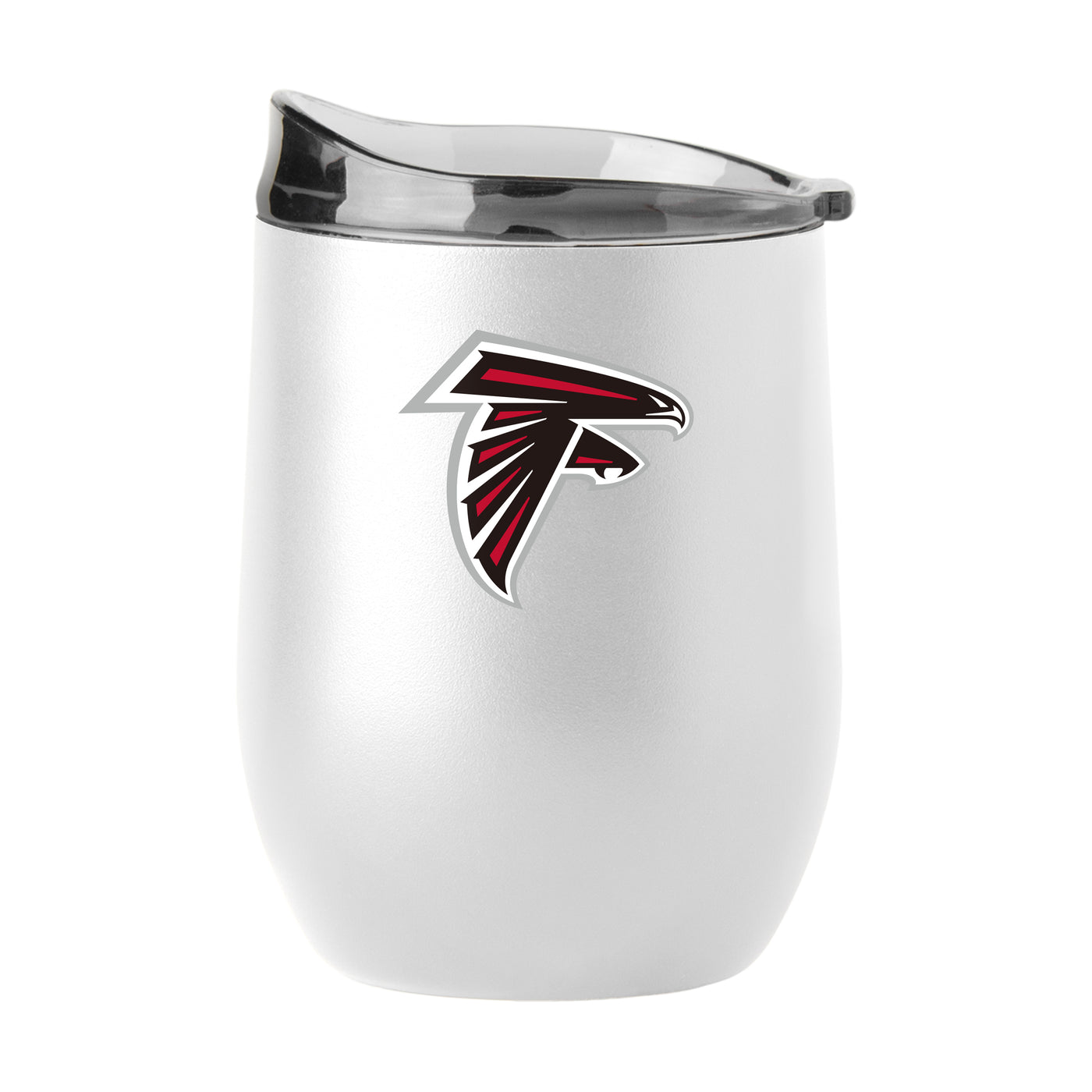 Atlanta Falcons 16oz Swagger White Powder Coat Curved Beverage