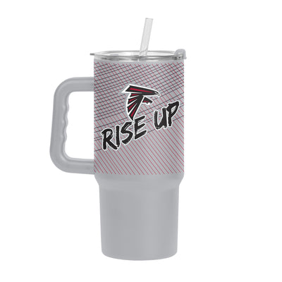 Atlanta Falcons Slogan 24oz Powder Coat Tumbler w/Handle