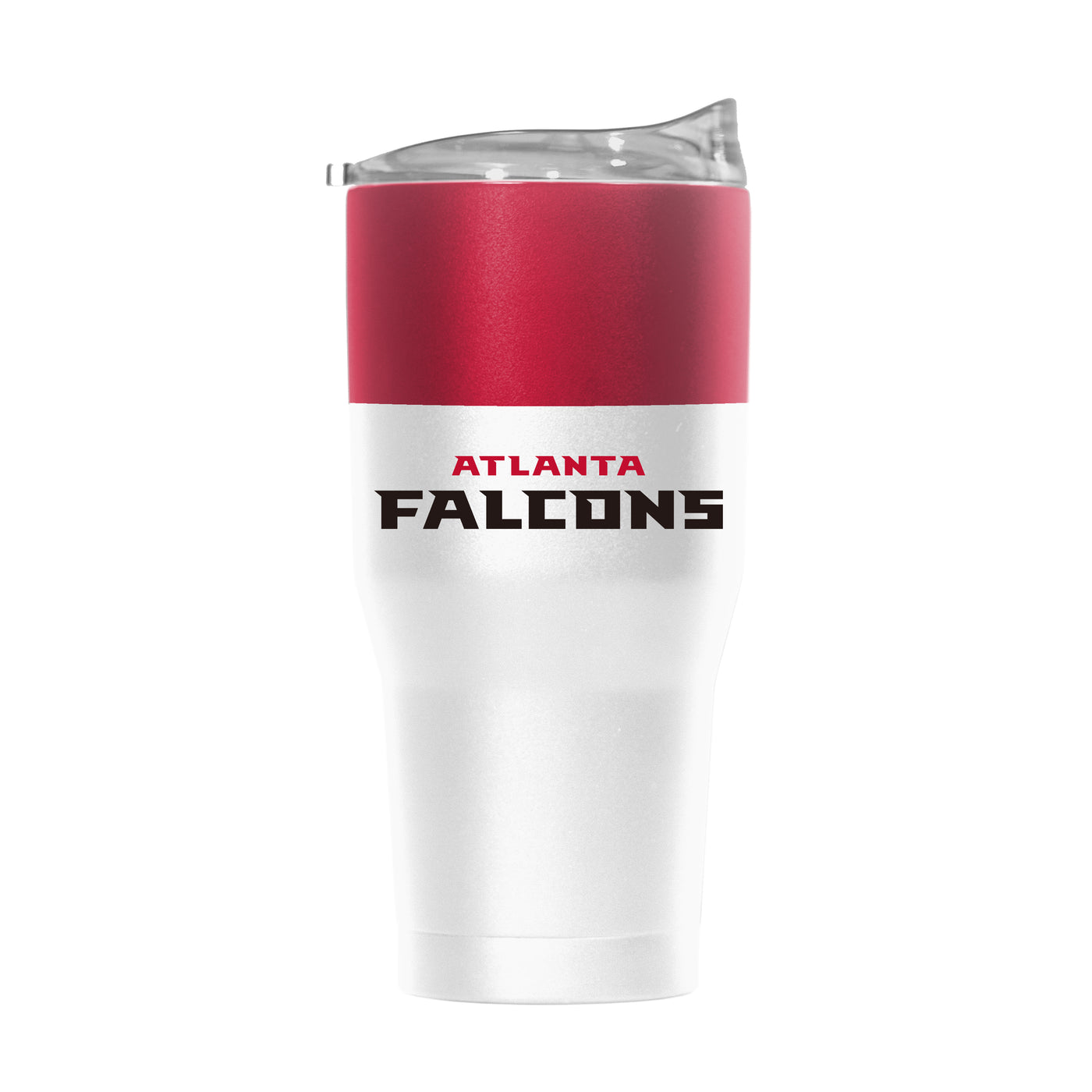 Atlanta Falcons 30oz Colorblock White Powder Coat Tumbler