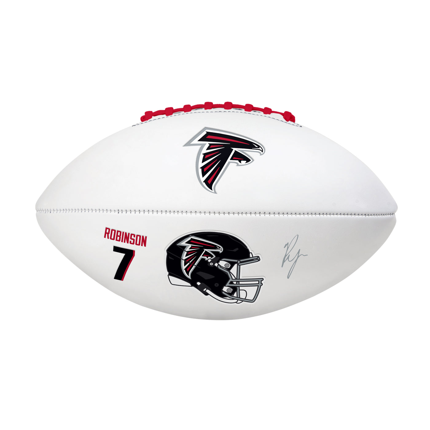 Atlanta Falcons Bijan Robinson Players Full Size Autograph Football