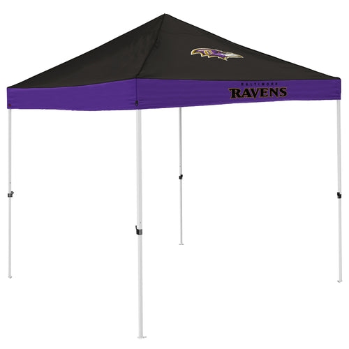 Baltimore Ravens Economy Canopy shelter with team logo, durable fabric, and sturdy frame for outdoor events and tailgating.