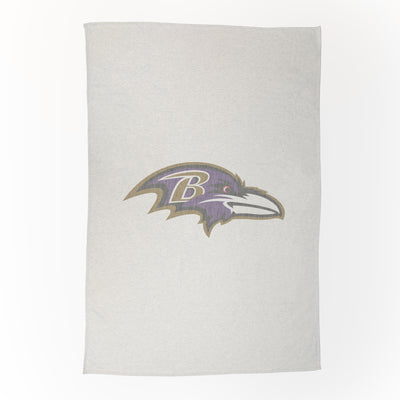 Baltimore Ravens Oversized Logo Sublimated Sweatshirt Blanket