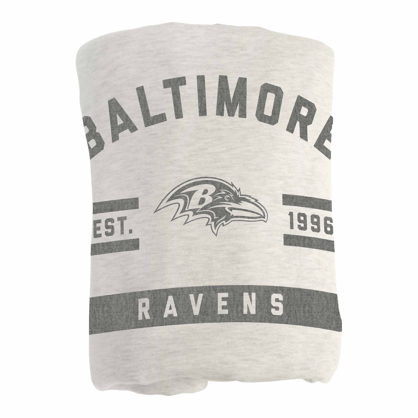 Baltimore Ravens Oatmeal Sweatshirt Blanket