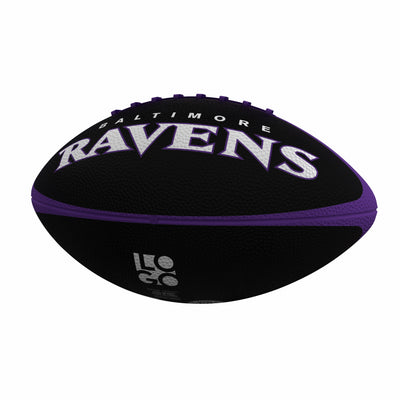 Baltimore Ravens Pinwheel Logo Junior-Size Rubber Football - Logo Brands