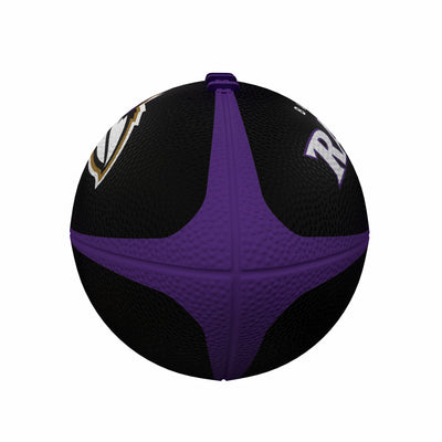 Baltimore Ravens Pinwheel Logo Junior-Size Rubber Football - Logo Brands