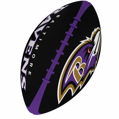 Baltimore Ravens Pinwheel Logo Junior-Size Rubber Football - Logo Brands