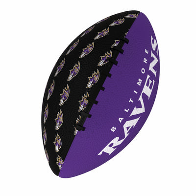 Baltimore Ravens Repeating Mini-Size Rubber Football