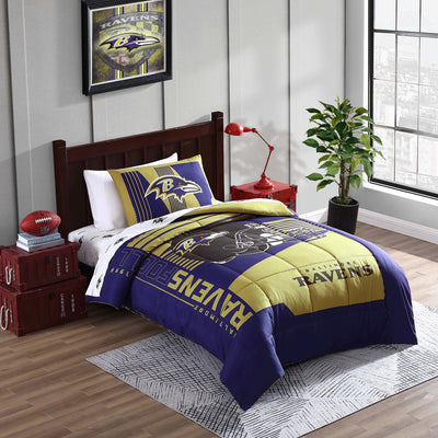 Baltimore Ravens Status Bed In A Bag Twin