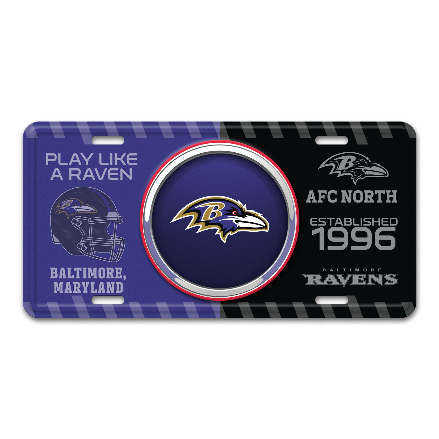 NFL - Baltimore Ravens Embossed Metal License Plate