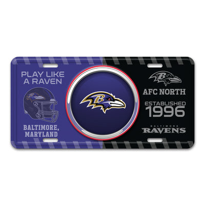 NFL - Baltimore Ravens Embossed Metal License Plate