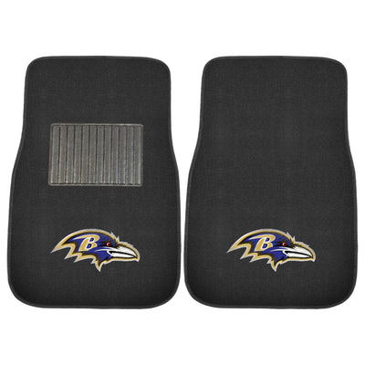 NFL - Baltimore Ravens 2-pc Embroidered Car Mat Set