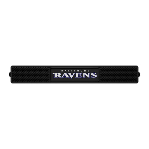 Baltimore Ravens NFL drink mat with team logo and design, made by Logo Brands, for protecting surfaces during drinks.