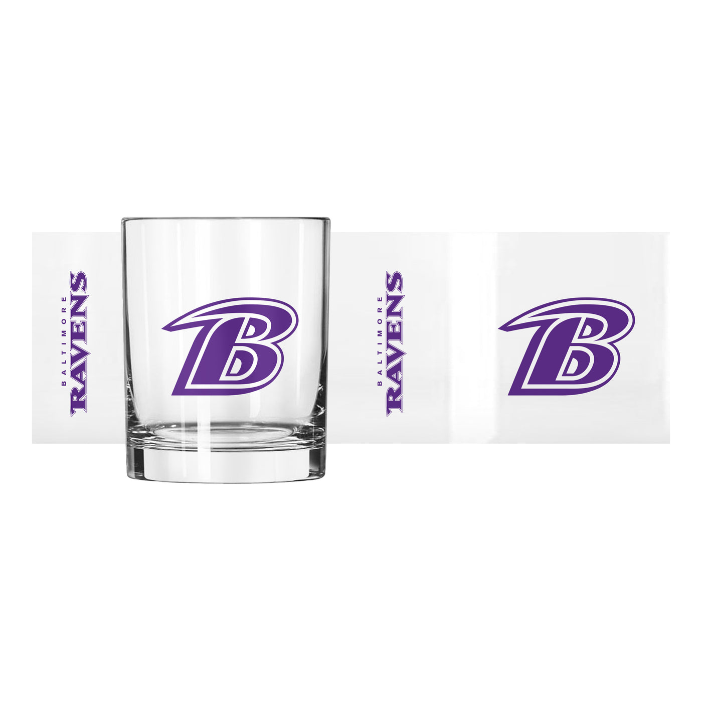 Baltimore Ravens 14oz Gameday Rocks Glass