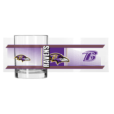 Baltimore Ravens 14oz Hero Rocks Glass