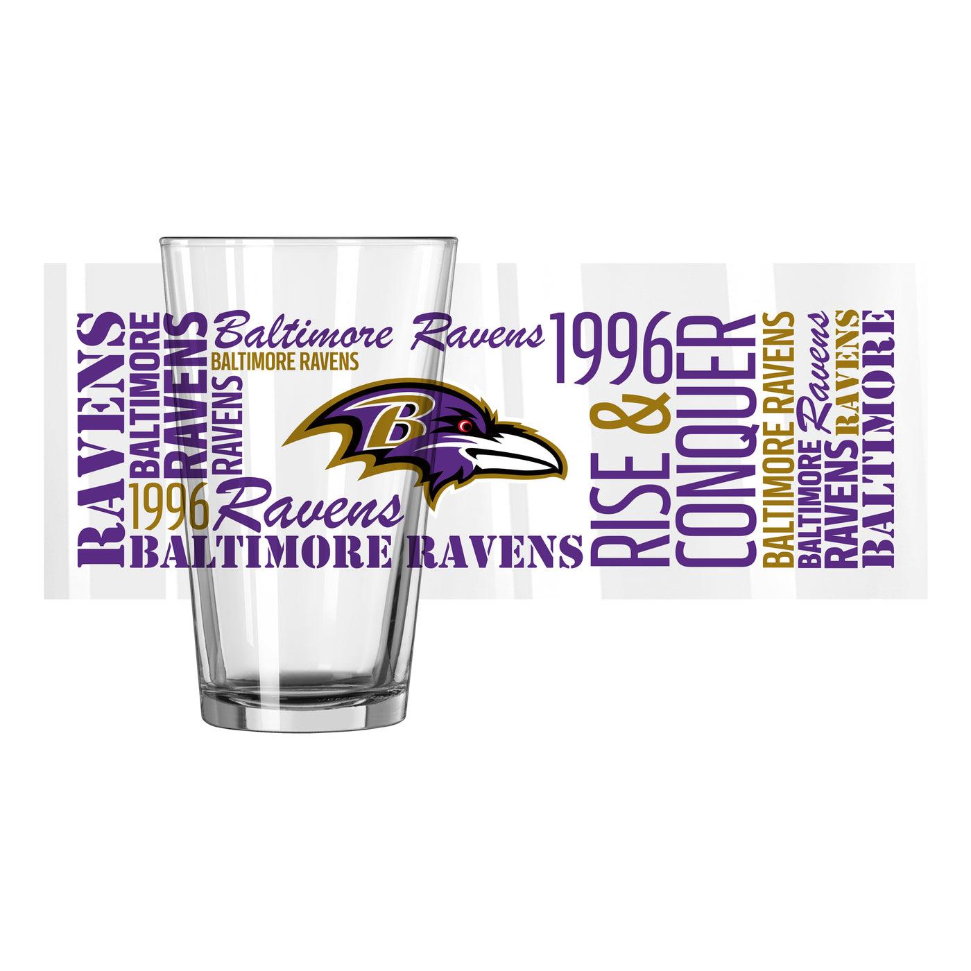 Baltimore Ravens 16oz Spirit Pint Glass