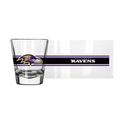 Baltimore Ravens 2oz Stripe Shot Glass