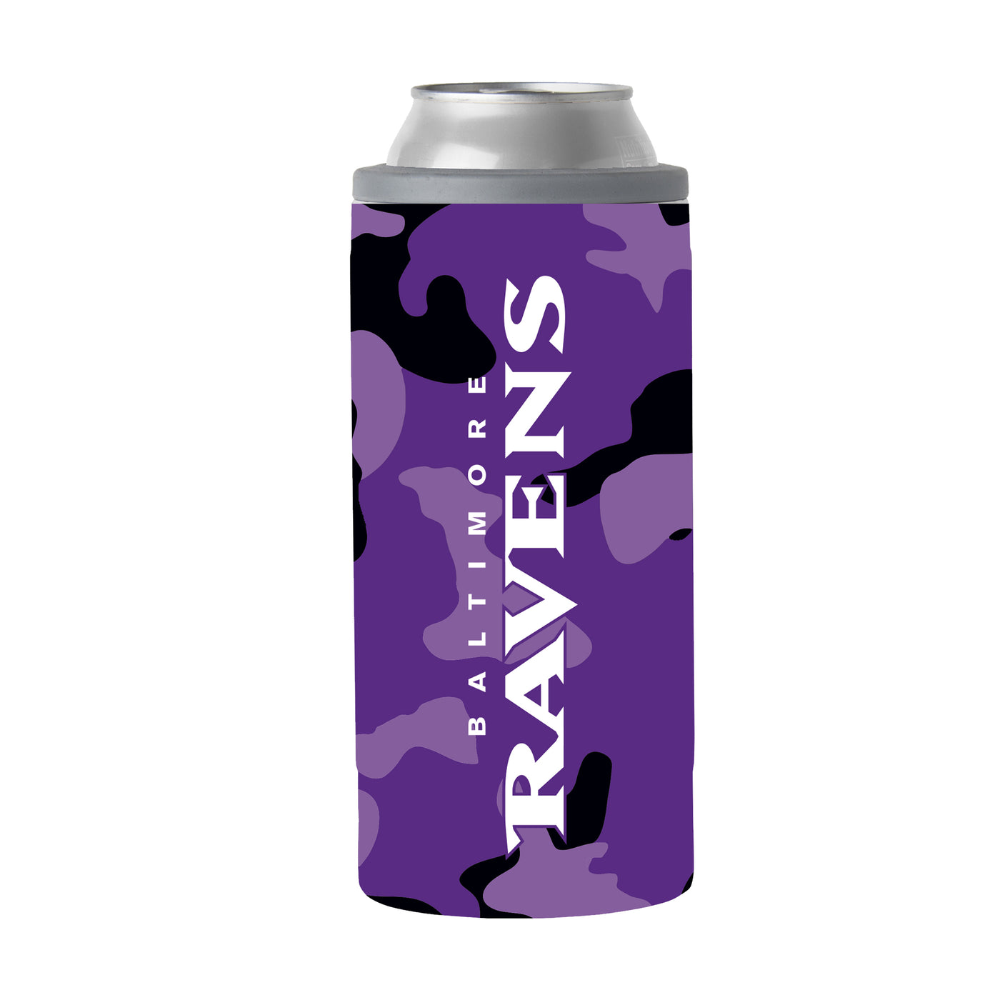 Baltimore Ravens Camo Swagger 12oz Slim Can Coolie