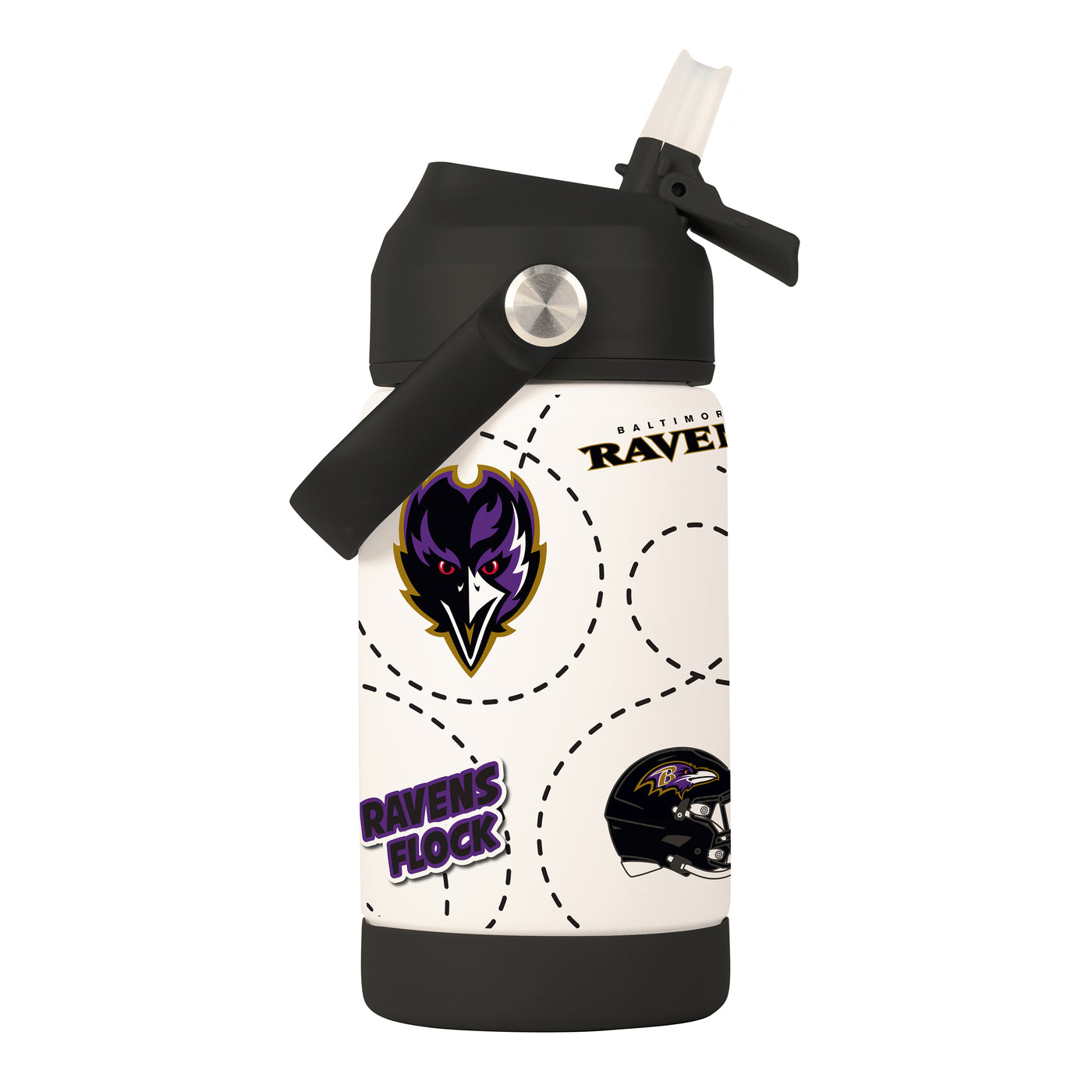 Baltimore Ravens 12oz Mascot SS Kids Bottle