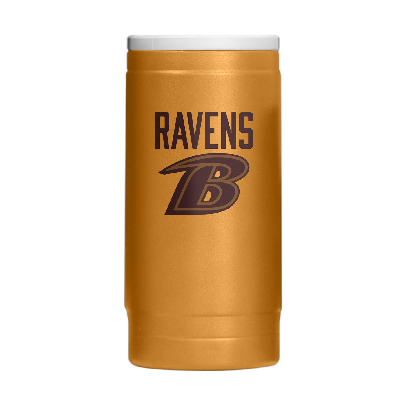 Baltimore Ravens  Huddle Powder Coat Slim Can Coolie
