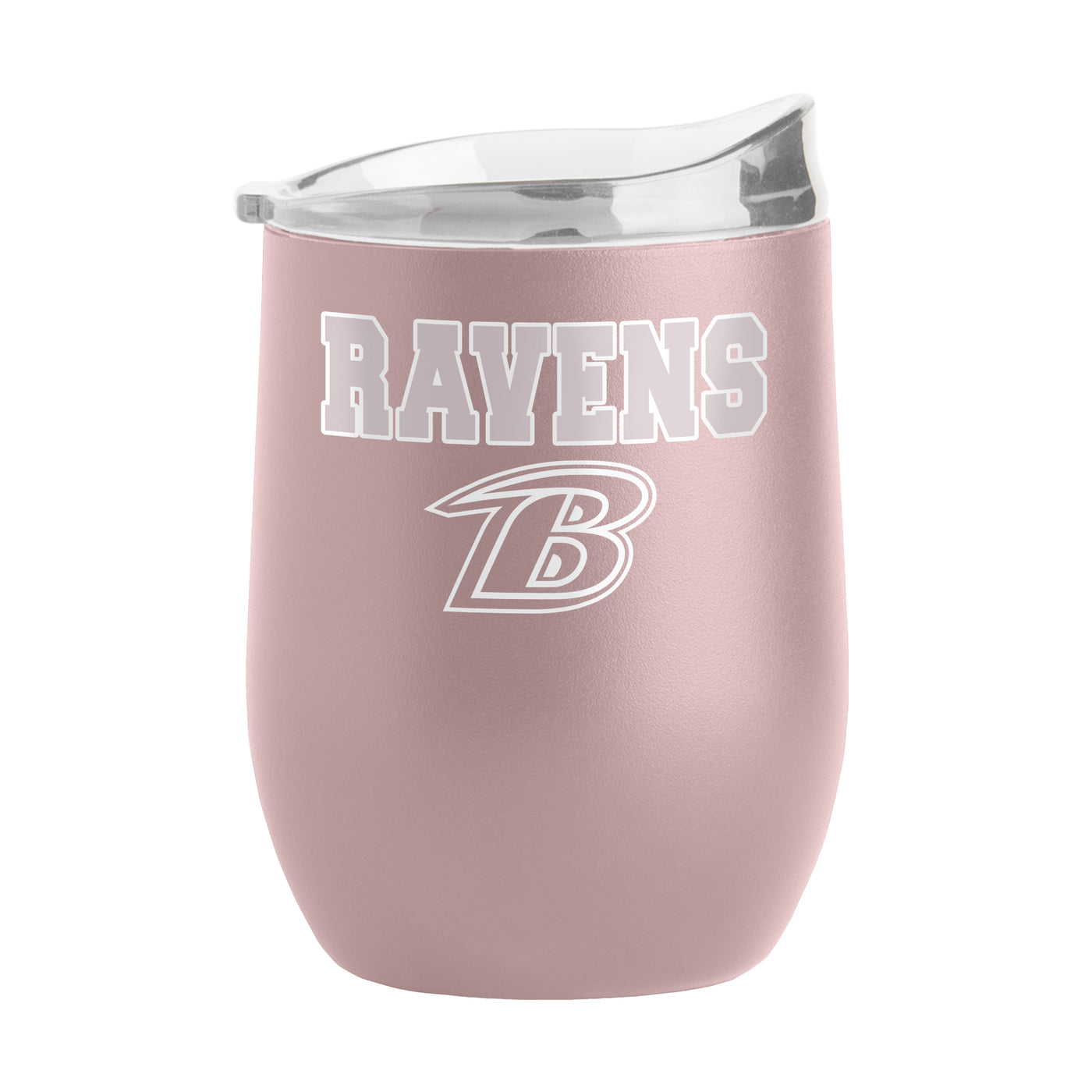 Baltimore Ravens 16oz Stencil Powder Coat Curved Beverage