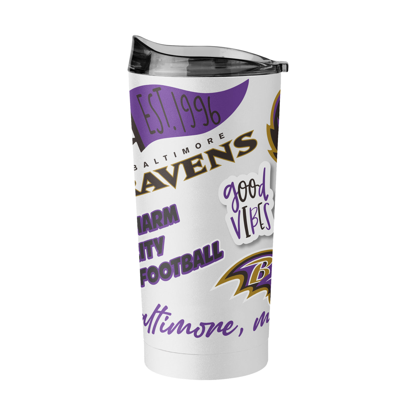 Baltimore Ravens 20oz Native Powder Coat Tumbler
