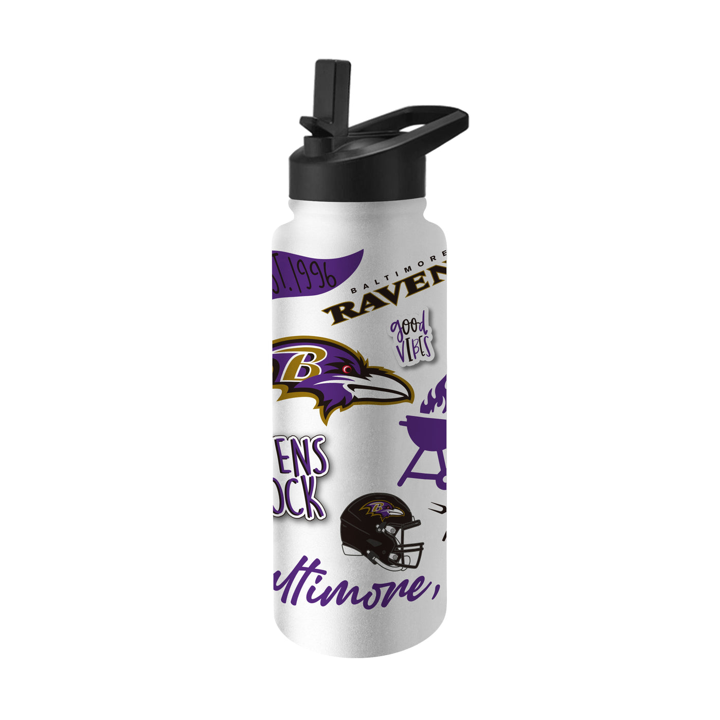 Baltimore Ravens 34oz Native Quencher Bottle
