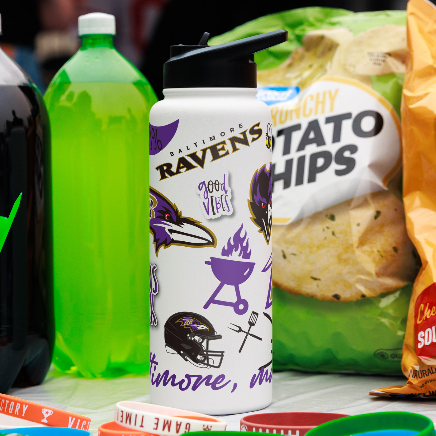 Baltimore Ravens 34oz Native Quencher Bottle