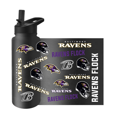 Baltimore Ravens 34oz Native Quencher Bottle