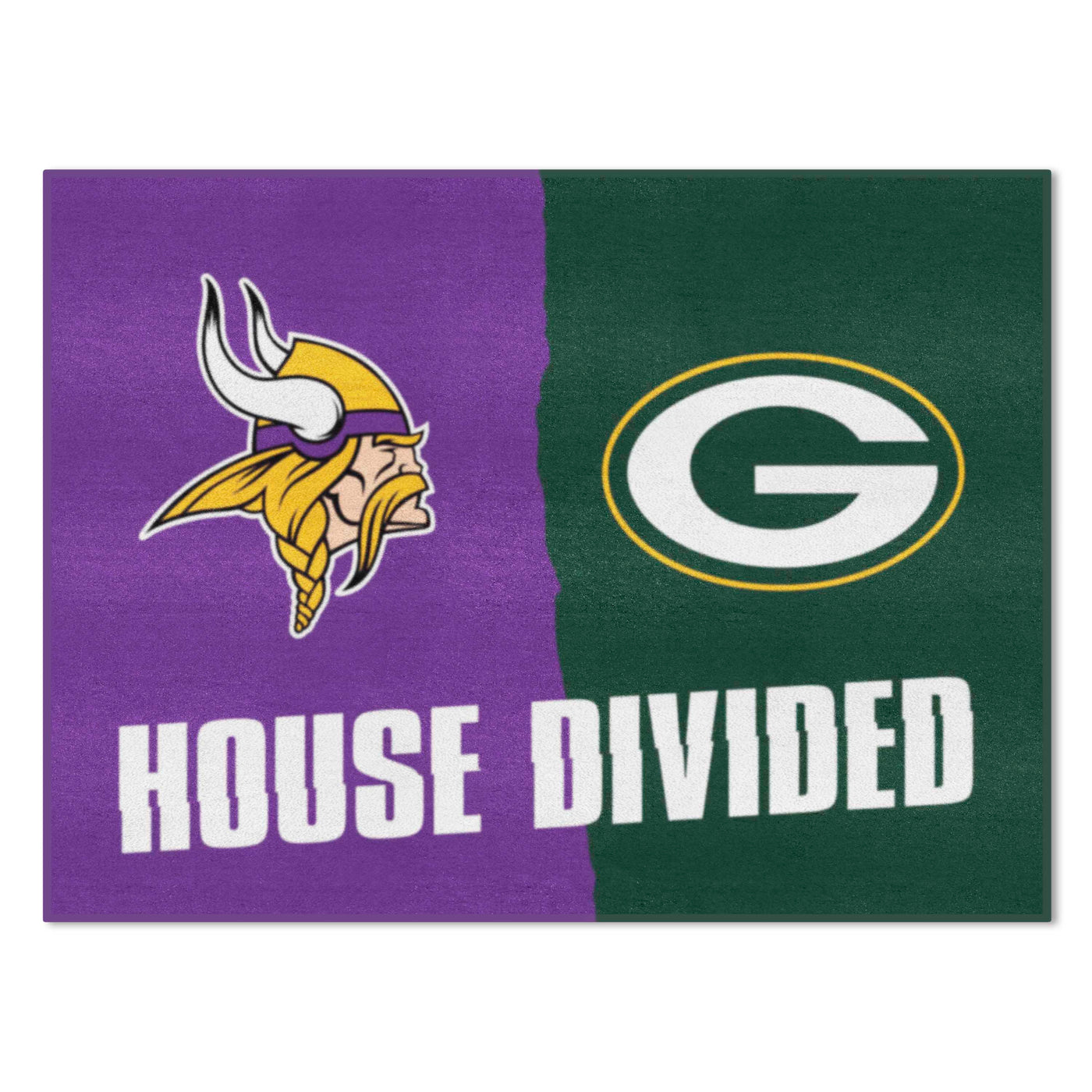 NFL House Divided Mat - Vikings / Packers