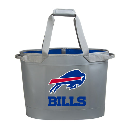 Buffalo Bills all-weather tote bag by Logo Brands, durable sports fan accessory with team logo and sturdy handles.