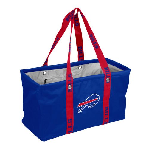 Buffalo Bills picnic caddy bag by Logo Brands with carry strap, ideal for outdoor events and sports game picnics.