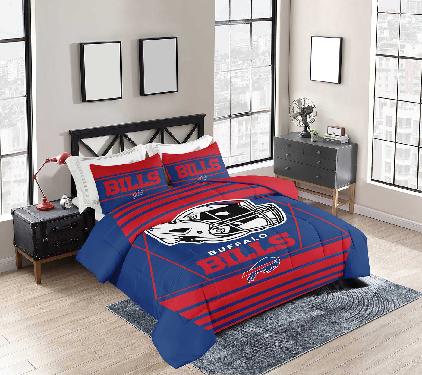 Buffalo Bills Crosser Comforter Set Full/Queen