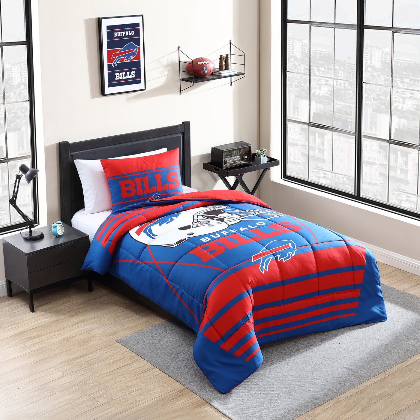 Buffalo Bills Crosser Comforter Set Twin - Logo Brands