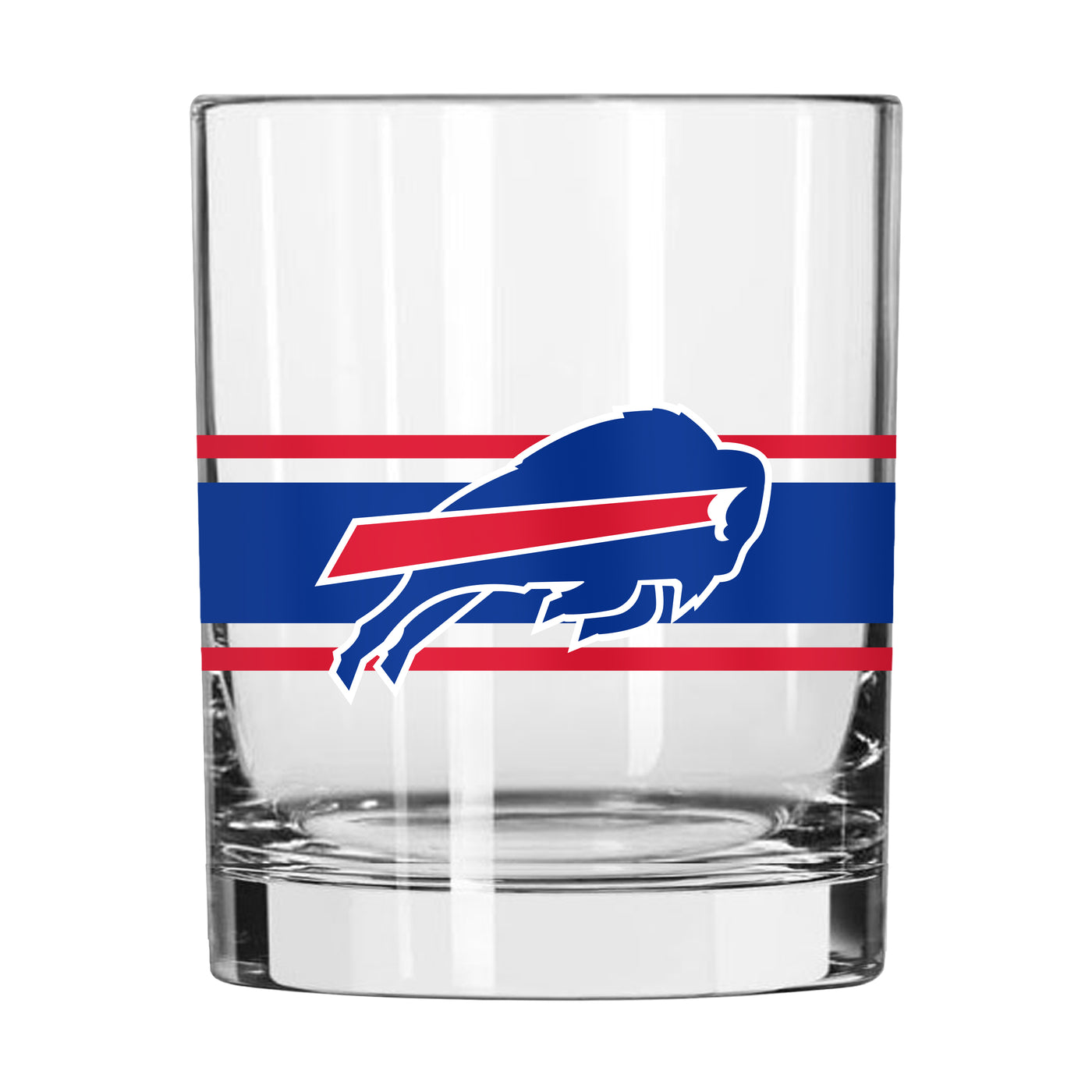 Buffalo Bills 14oz Stripe Rocks Glass