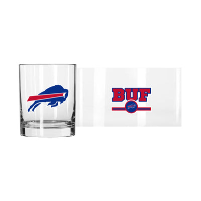 Buffalo Bills 14oz Letterman Rocks Glass