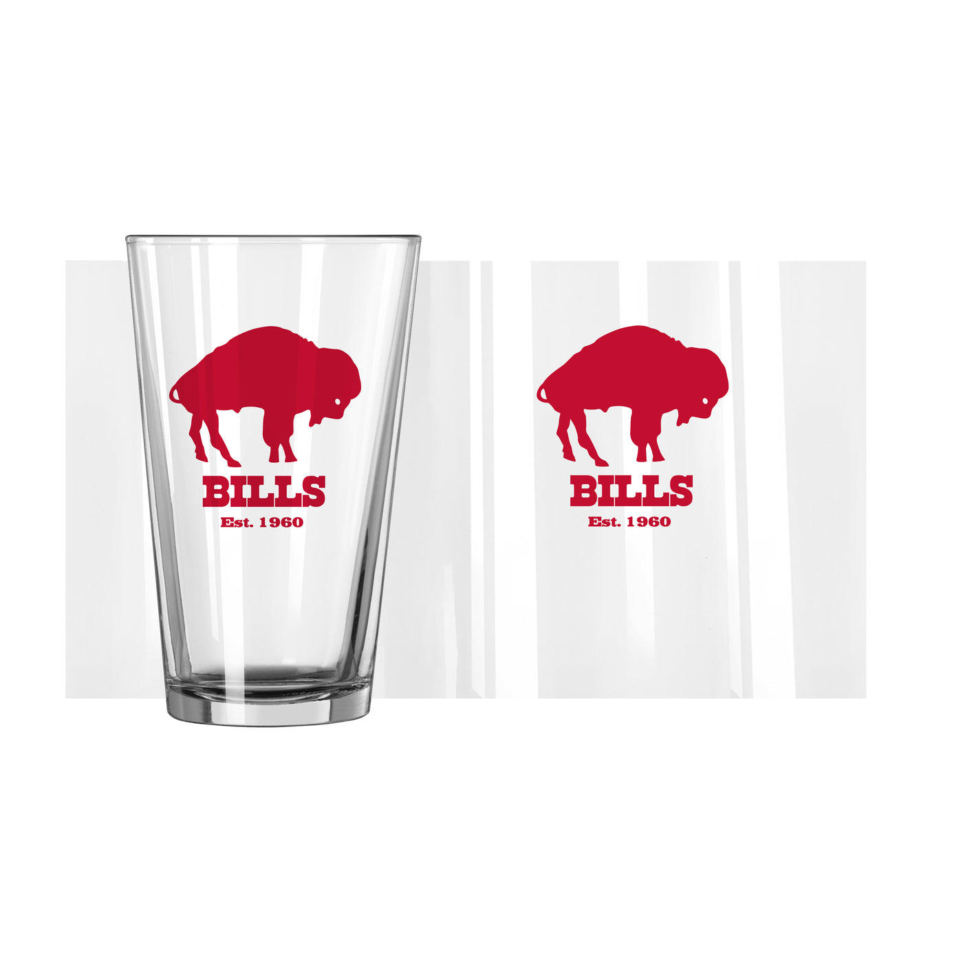 Buffalo Bills 16oz Retro Pint Glass