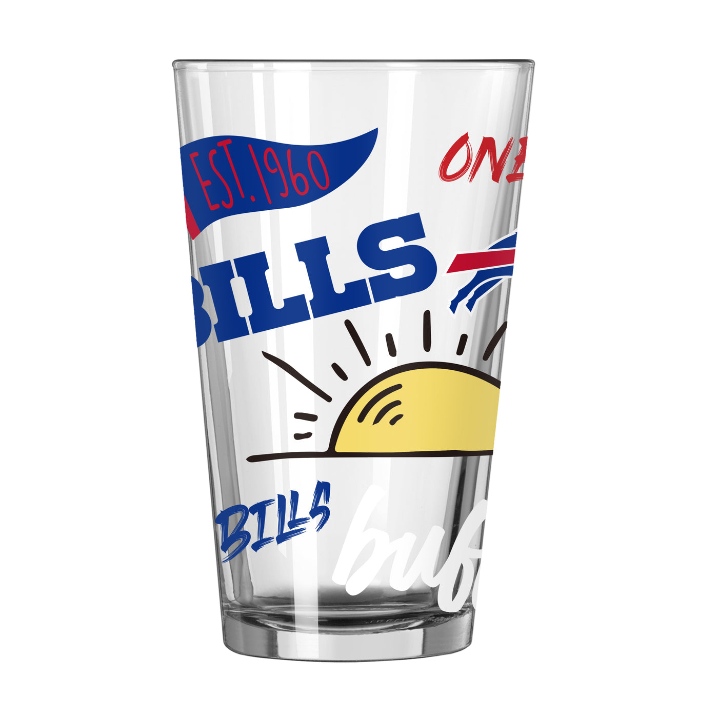 Buffalo Bills 16oz Native Pint Glass