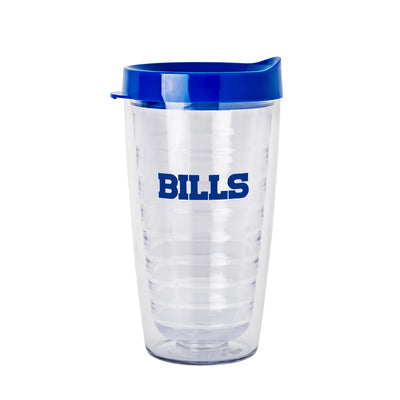 Buffalo Bills 16oz Flipside Dbl Wall Clear Tumbler
