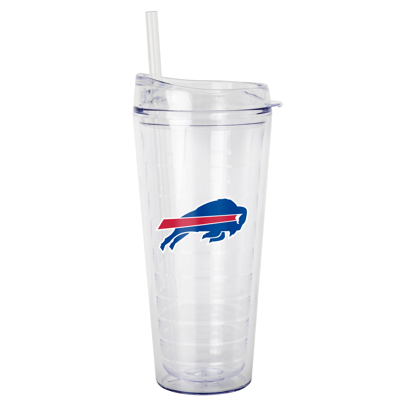 Buffalo Bills 22oz Flipside Dbl Wall Clear Tumbler