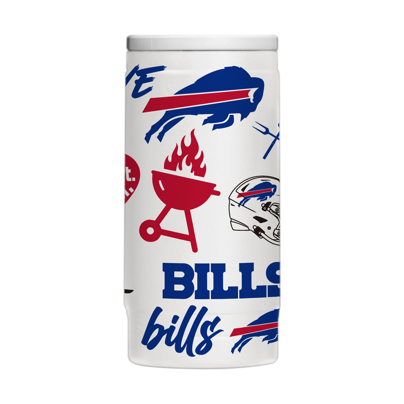 Buffalo Bills 12oz Native Powdercoat SlimCan Coolie
