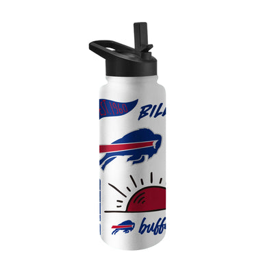 Buffalo Bills 34oz Native Quencher Bottle - Logo Brands