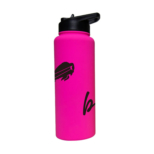 Buffalo Bills 34oz electric soft touch drinkware with bold logo design, designed for fans and hydration.