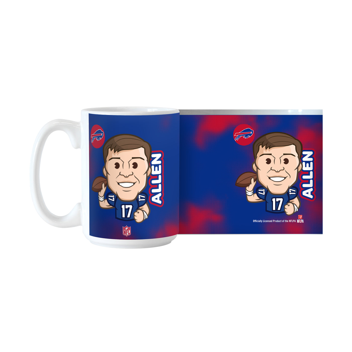 Buffalo Bills Josh Allen Caricature 15oz Sublimated Mug