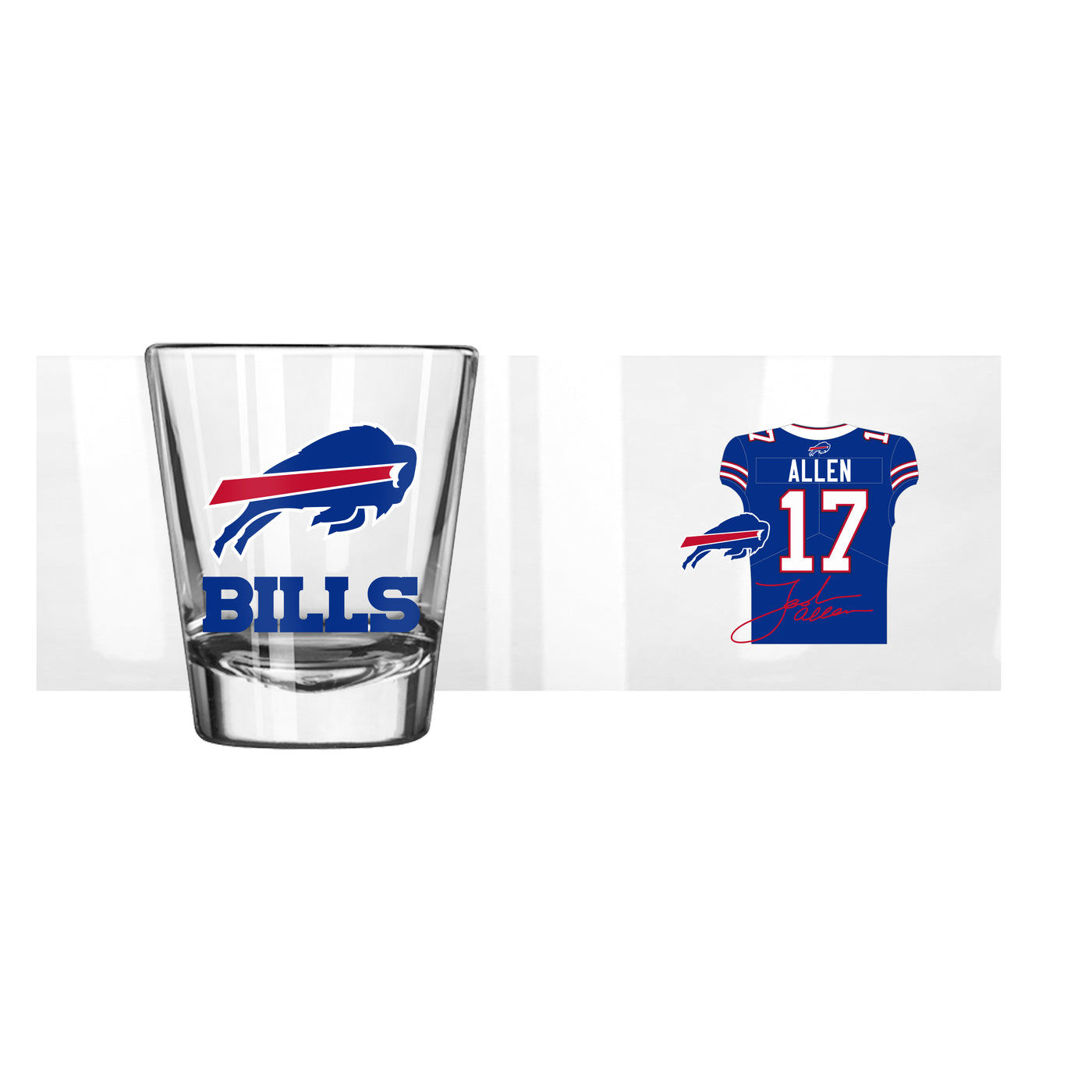 Buffalo Bills Josh Allen 2oz Shot Glass