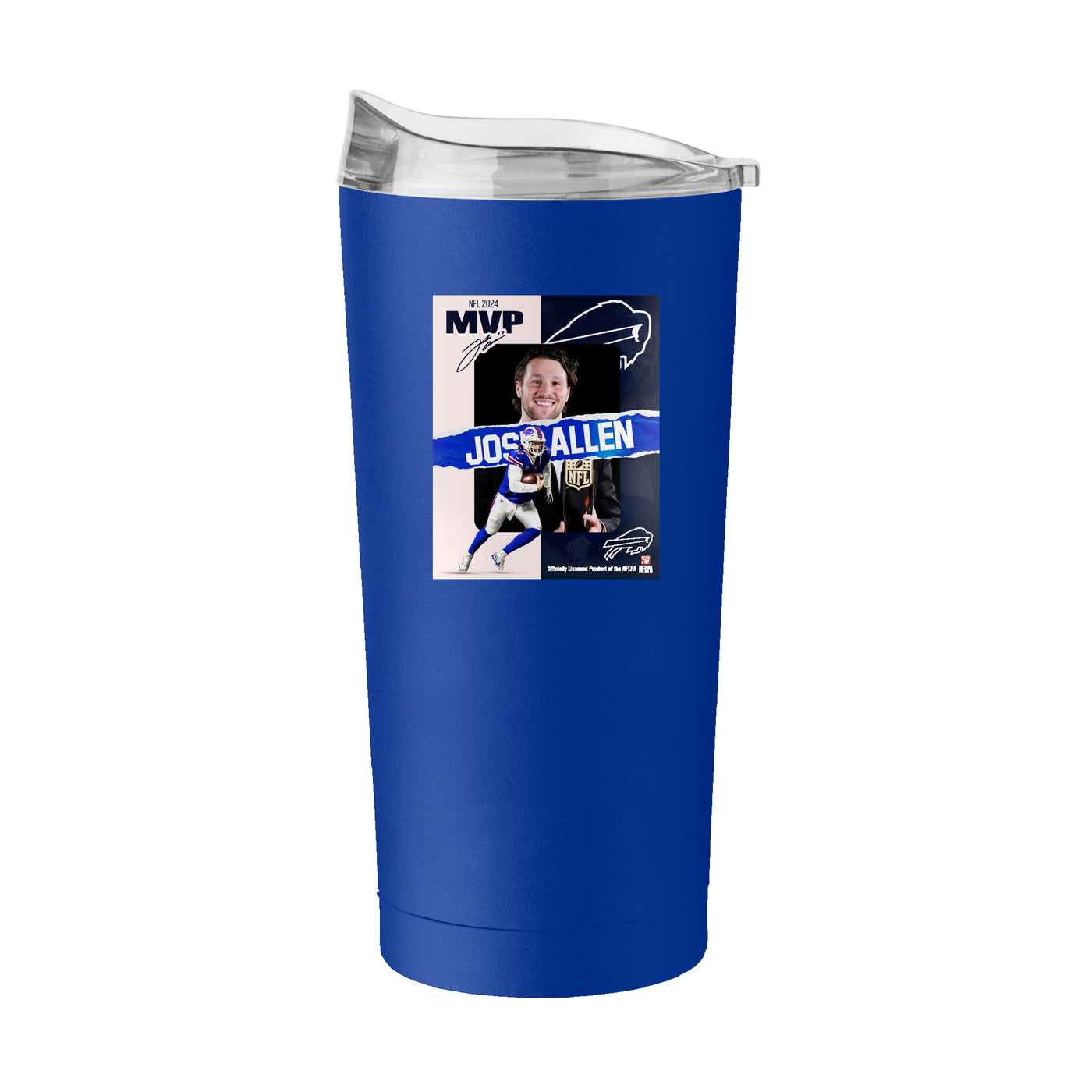 Buffalo Bills 20oz 2024 MVP Josh Allen Powder Coat Tumbler