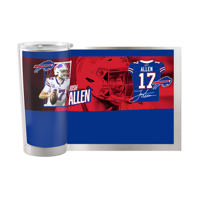 Buffalo Bills Josh Allen Image 20oz Stainless Tumbler