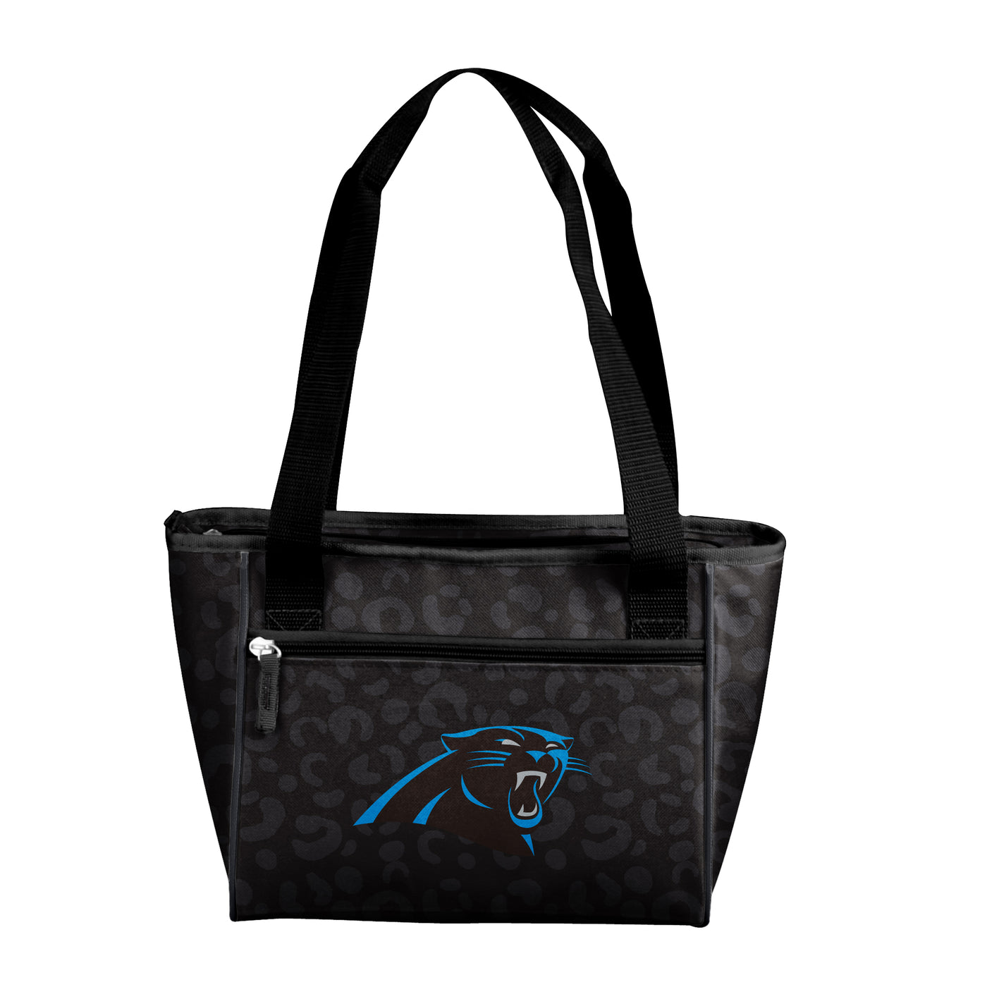 Carolina Panthers Leopard Print 16 Can Cooler Tote