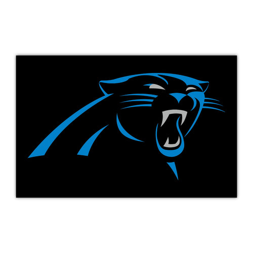 NFL Carolina Panthers HiDef Rookie mat with team logo and vibrant design, perfect for fan display or game room decor.