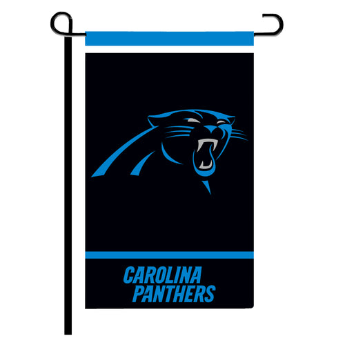 Carolina Panthers garden flag, 12x18 inches, Logo Brands outdoor flag with team logo and colors for yard display
